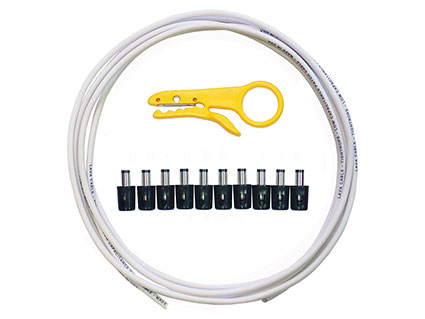 Lava Cable ラヴァケーブル DC Plug Solder-Free Kit WH