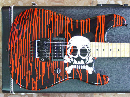 Wayne Guitars ウェインギター Ratt Skulls & Blood
