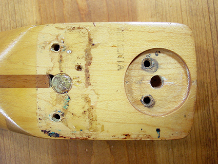 1972年製ジャンク品ストラト用ラージヘッドネック 7