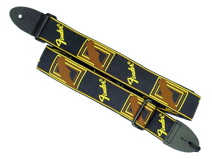 Fender フェンダー Monogram Strap BK/YL/BR