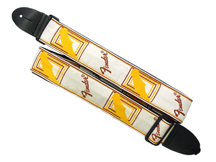 Fender フェンダー Monogram Strap WH/BR/YL