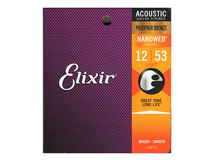 Elixir エリクサー NANOWEB Coating Phosphor Bronze Light