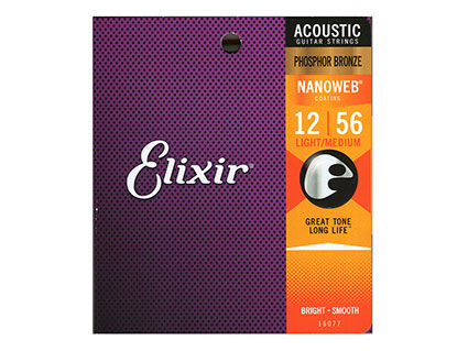 Elixir エリクサー NANOWEB Coating Phosphor Bronze Light-Medium