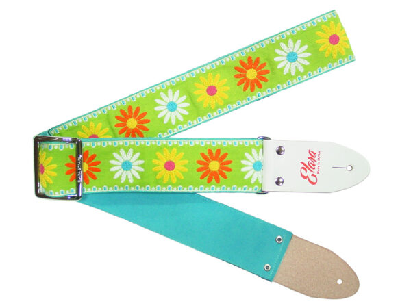 Happy Daisy Lime Ultrasuede