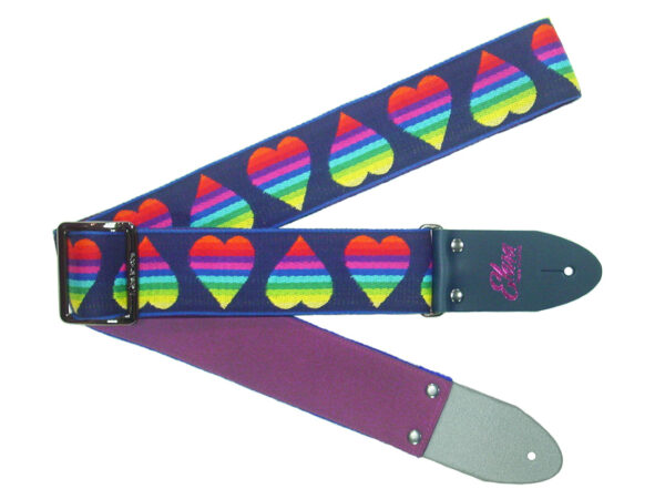 Rainbow Heart Indigo Ultrasuede